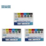 کن کاغذی HMH در بسته‌بندی استریل برای خشک کردن کانال ریشه Absorbent paper points